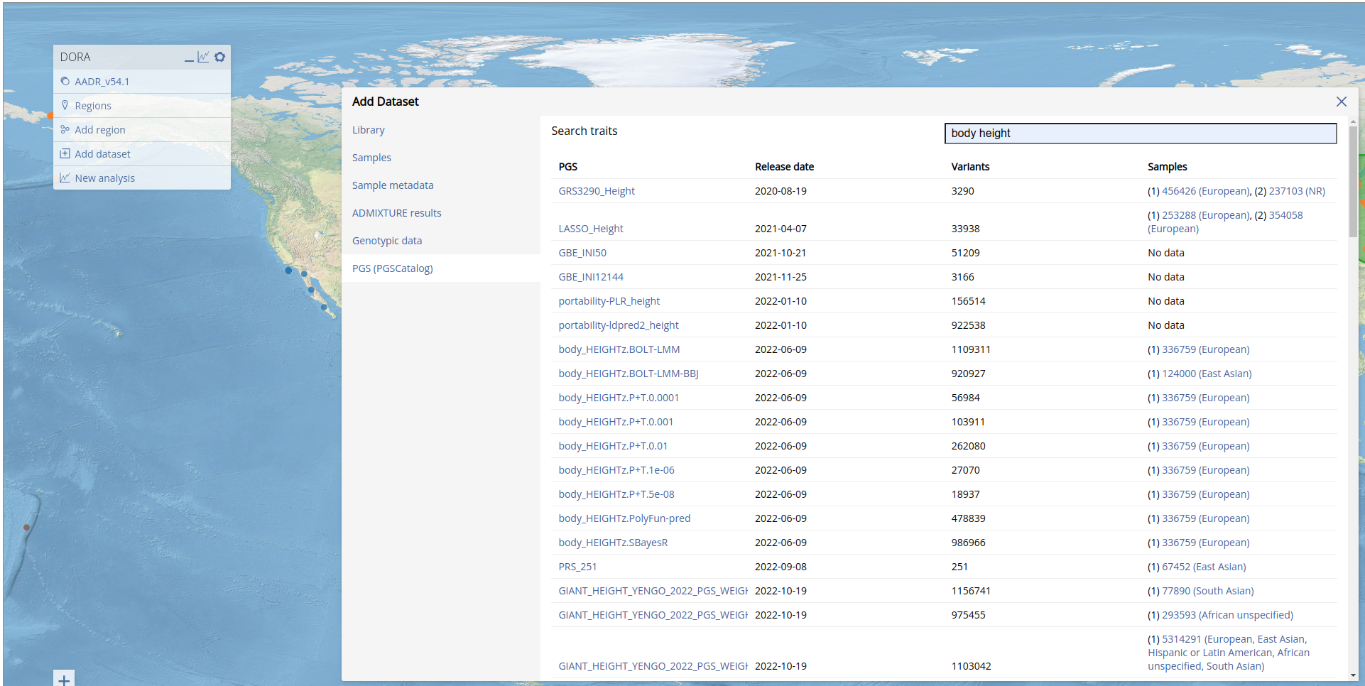 Adding PGS from PGSCatalog